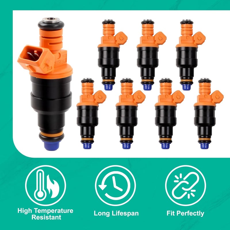 PYHAUTO Fuel Injectors Compatible with F150 F250 F350 E150 E250 E350 Mustang Bronco Crown Victoria Expedition Excursion Grand Marquis 4.6L 5.0L 5.4L 5.8L Replace 0280150943, 0280150939, 0280150909 - Image 5